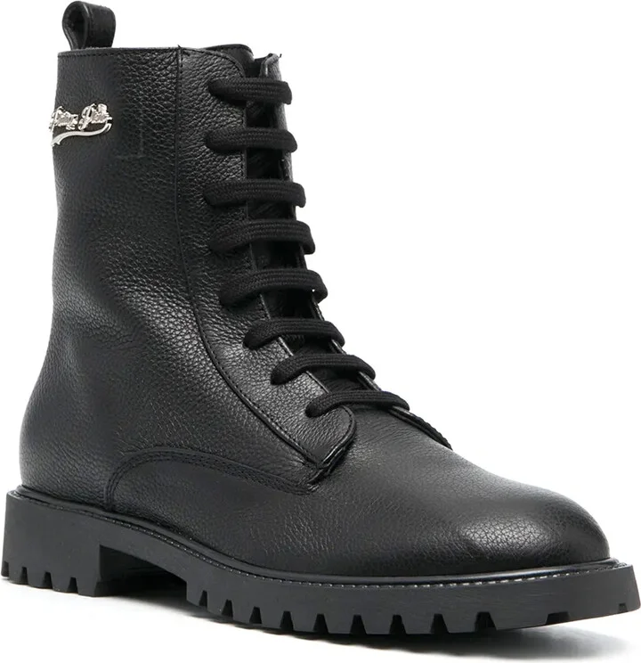 Lace-Up Leather Boots - Image 2