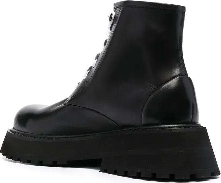 Lace-Up Leather Boots - Image 3