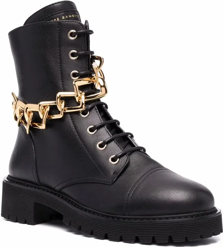 Lace-Up Leather Boots - Image 2