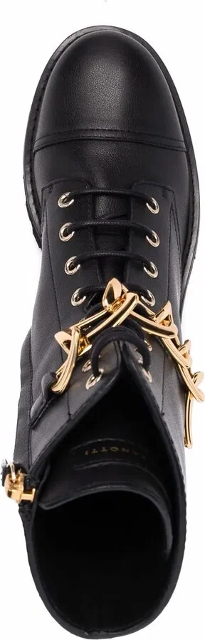 Lace-Up Leather Boots - Image 4