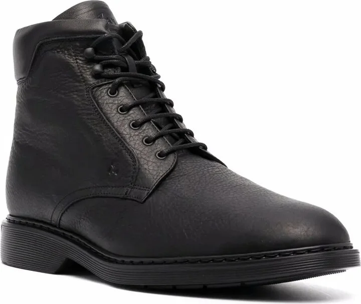 Lace-Up Leather Boots - Image 2