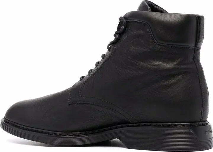 Lace-Up Leather Boots - Image 3