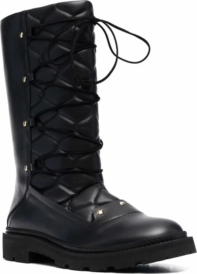 Lace-Up Leather Boots - Image 2