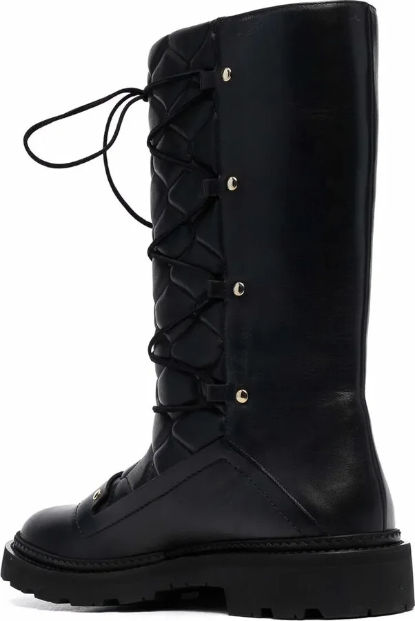 Lace-Up Leather Boots - Image 3