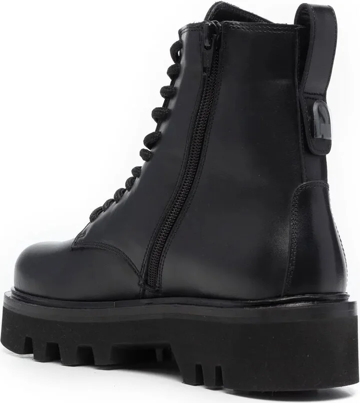 Lace-Up Leather Boots - Image 3