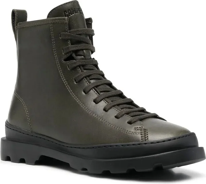 Lace-Up Leather Boots - Image 2