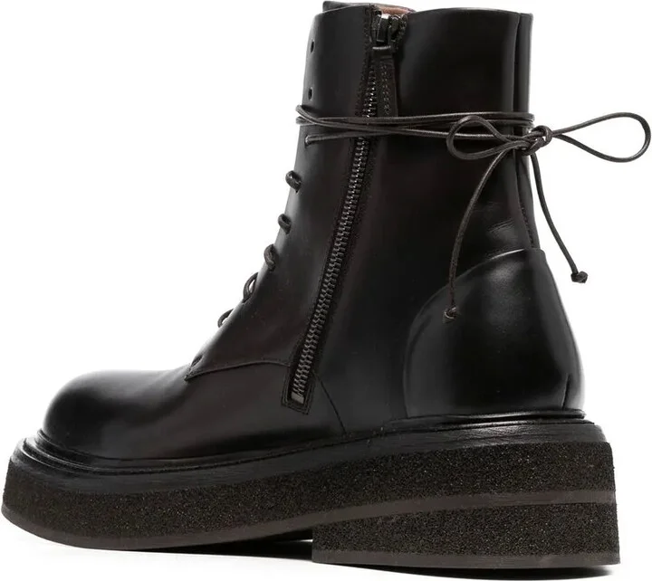 Lace-Up Leather Boots - Image 3
