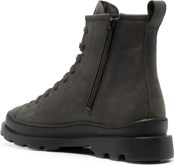 Lace-Up Leather Boots - Image 3