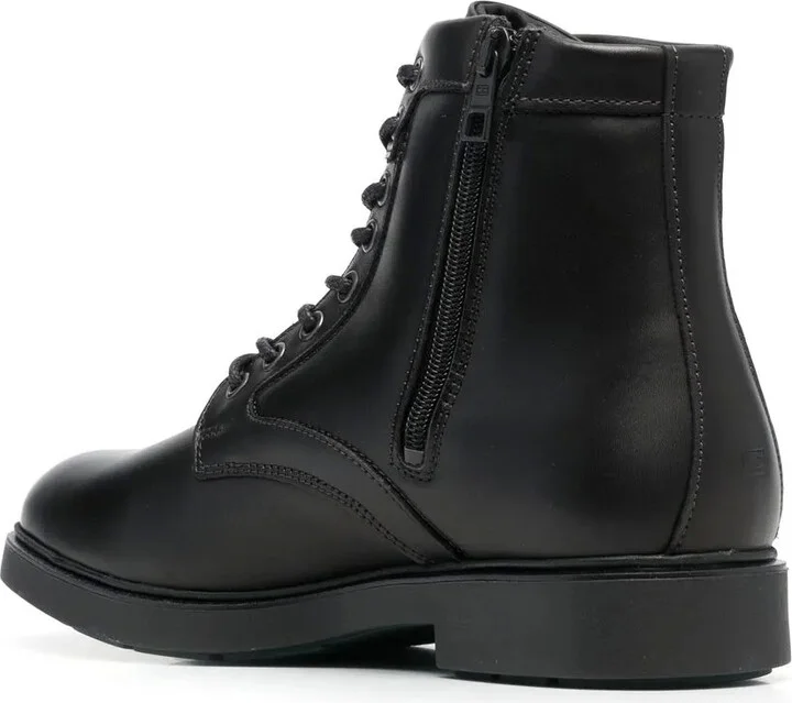 Lace-Up Leather Boots - Image 3