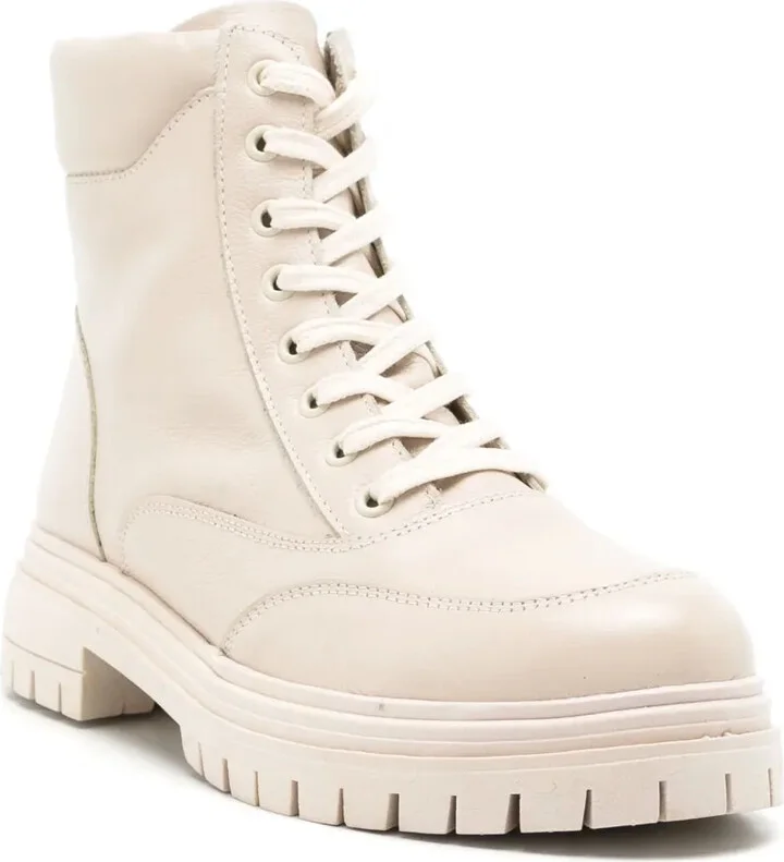 Lace-Up Leather Boots - Image 2