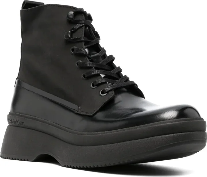 Lace-Up Leather Boots - Image 2