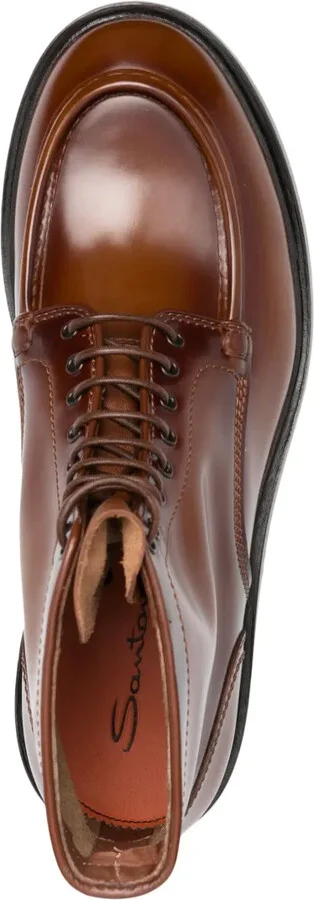 Lace-Up Leather Boots - Image 4