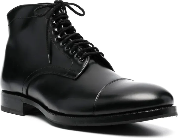 Lace-Up Leather Boots - Image 2
