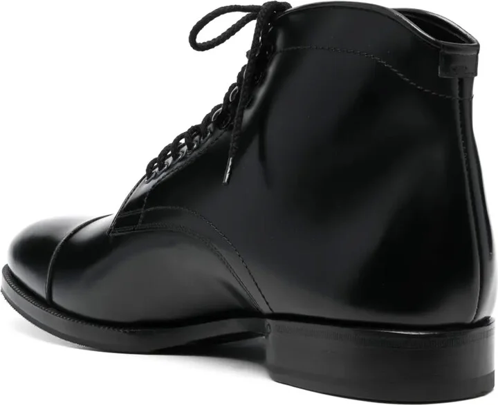 Lace-Up Leather Boots - Image 3