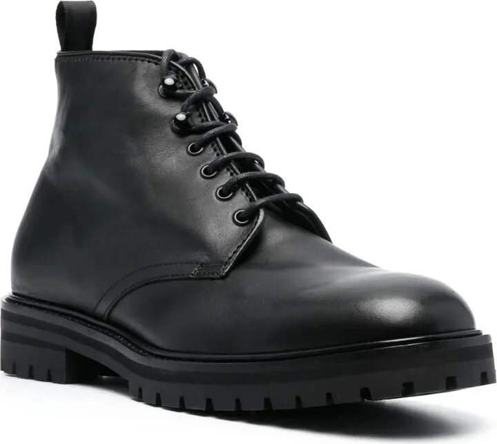 Lace-Up Leather Boots - Image 2