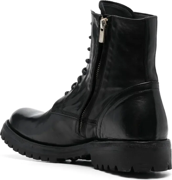 Lace-Up Leather Boots - Image 3