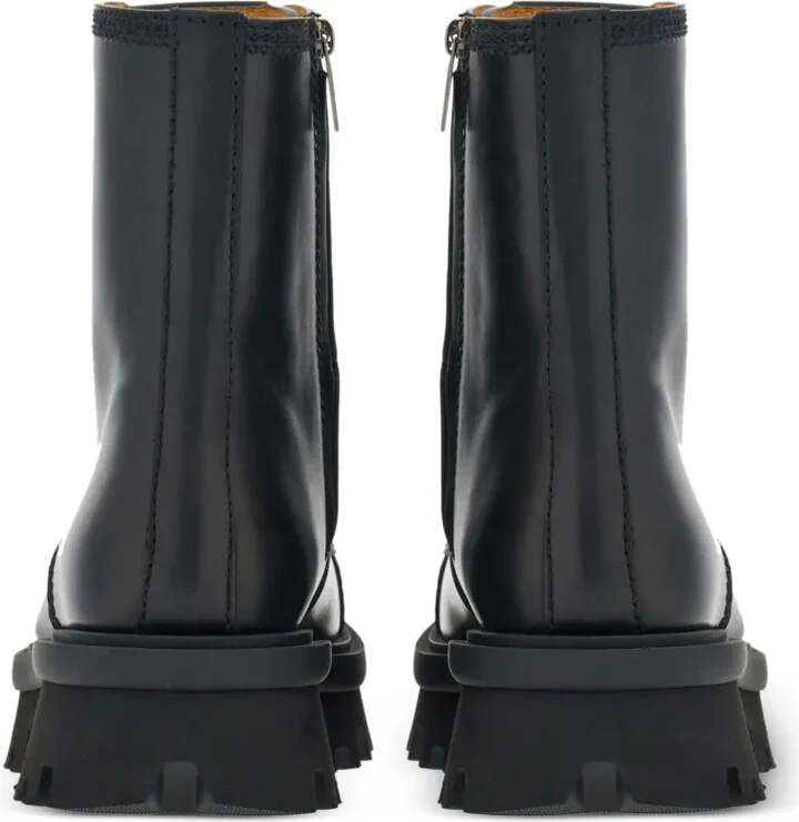 Lace-Up Leather Boots - Image 3