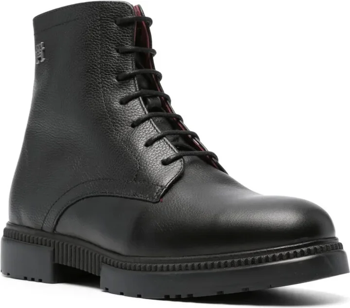 Lace-Up Leather Boots - Image 2