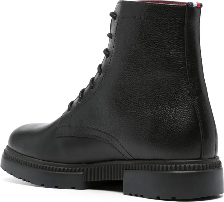 Lace-Up Leather Boots - Image 3