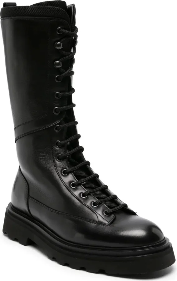 Lace-Up Leather Boots - Image 2