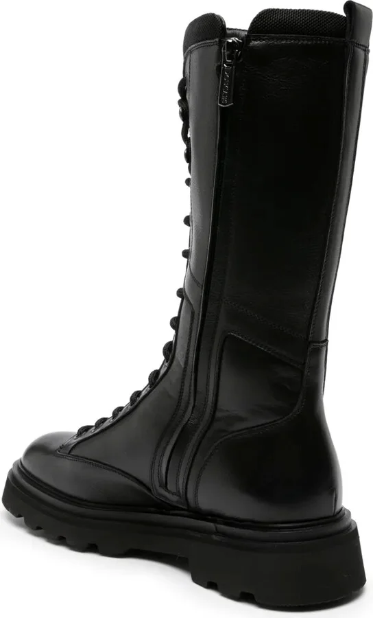 Lace-Up Leather Boots - Image 3