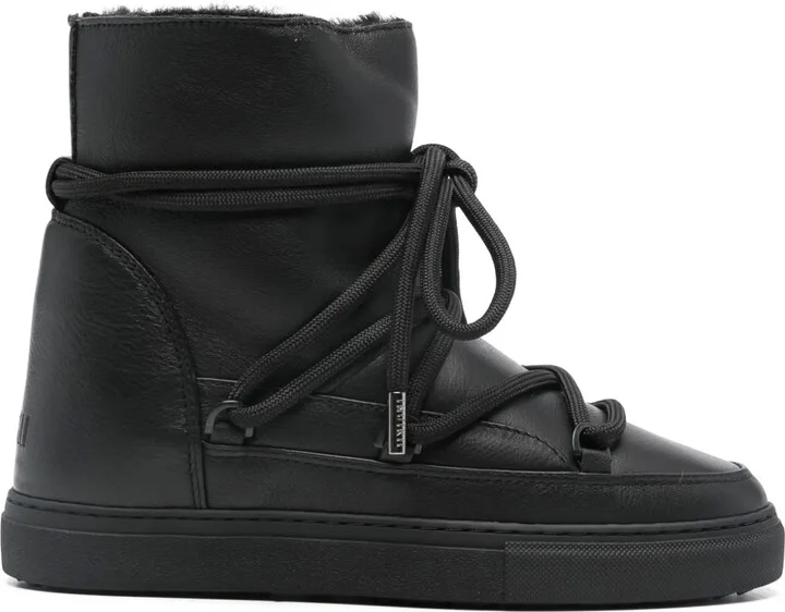 Lace-Up Leather Boots