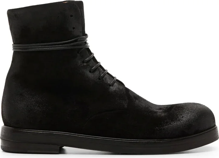 Lace-Up Leather Boots