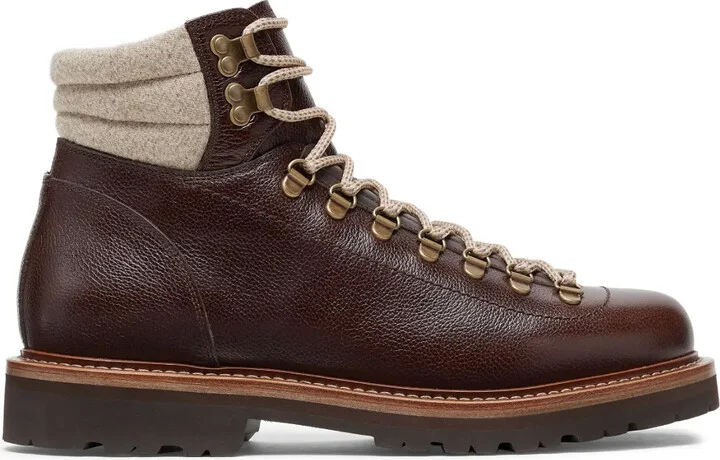 Lace-Up Leather Boots
