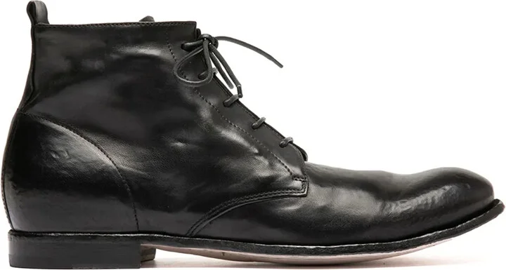 Lace-Up Leather Boots
