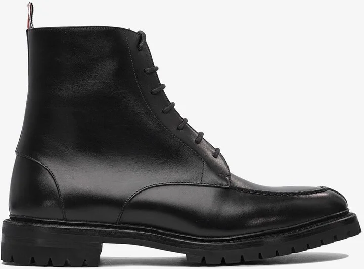 Lace-Up Leather Boots