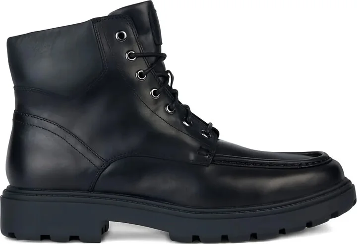 Lace-Up Leather Boots