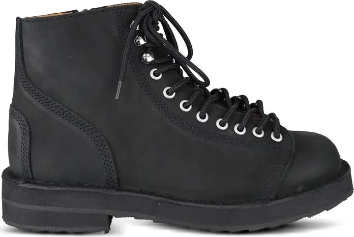 Lace-Up Leather Boots