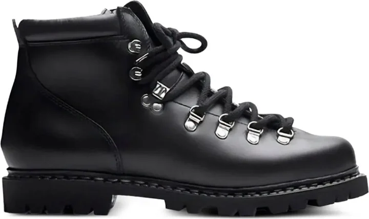 Lace-Up Leather Boots