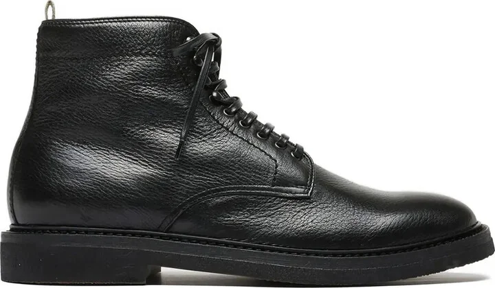 Lace-Up Leather Boots