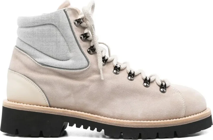 Lace-Up Leather Boots