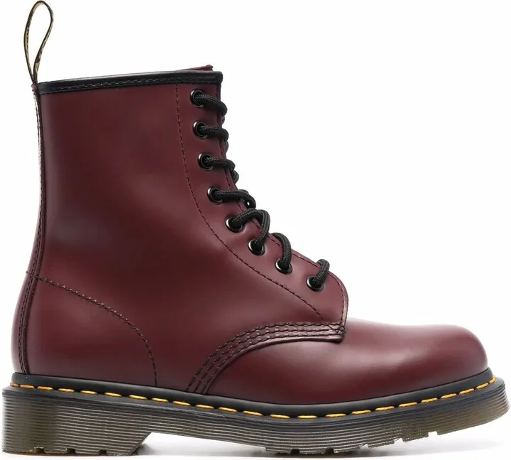 Lace-Up Leather Boots