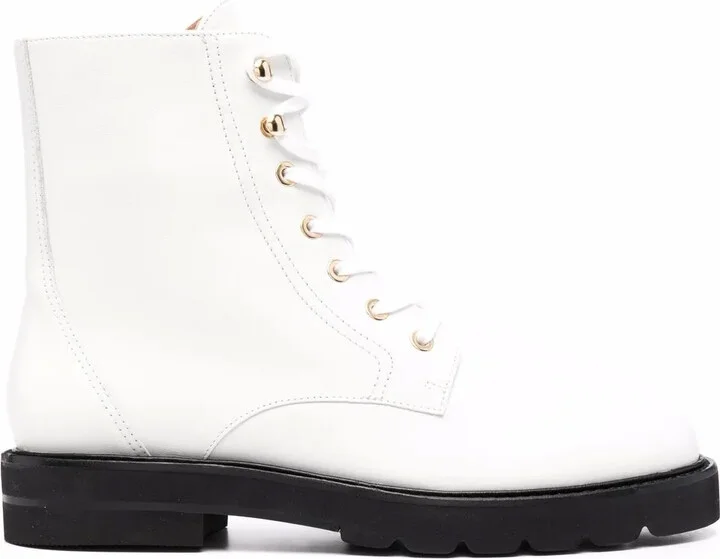 Lace-Up Leather Boots