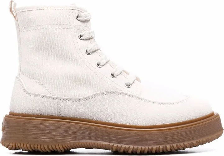 Lace-Up Leather Boots
