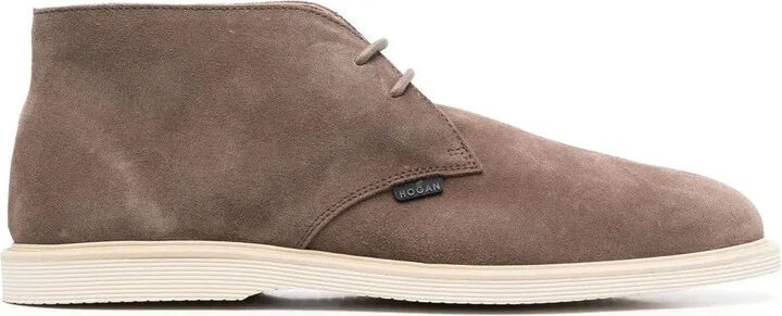 Lace-Up Leather Boots