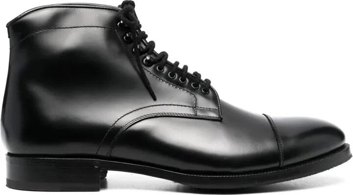 Lace-Up Leather Boots