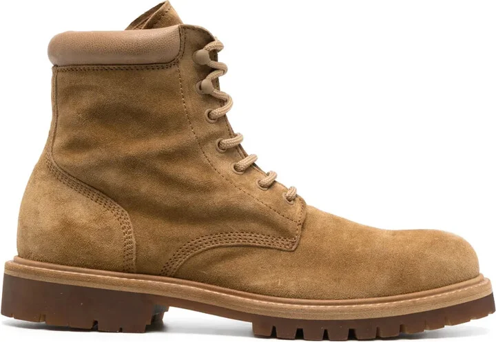 Lace-Up Leather Boots