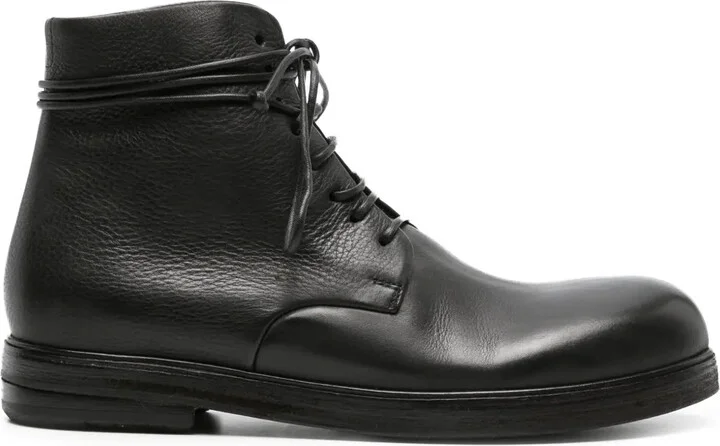 Lace-Up Leather Boots