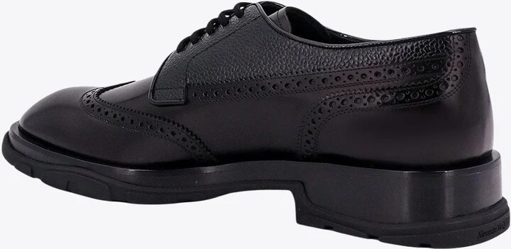 Lace-Up Leather Brogue Shoes - Image 2
