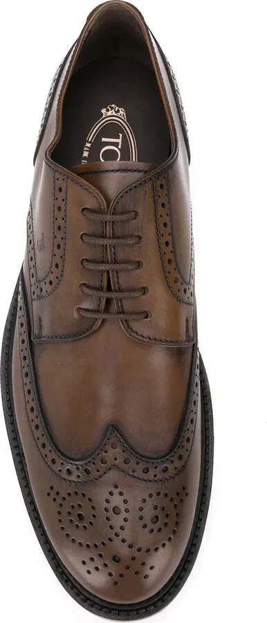 Lace-Up Leather Brogues - Image 4