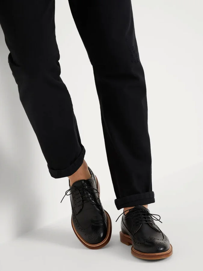 Lace-Up Leather Brogues - Image 5