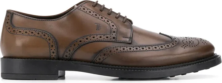 Lace-Up Leather Brogues