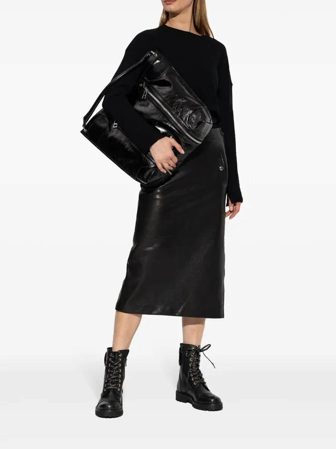 Lace-Up Leather Combat Boots - Image 5