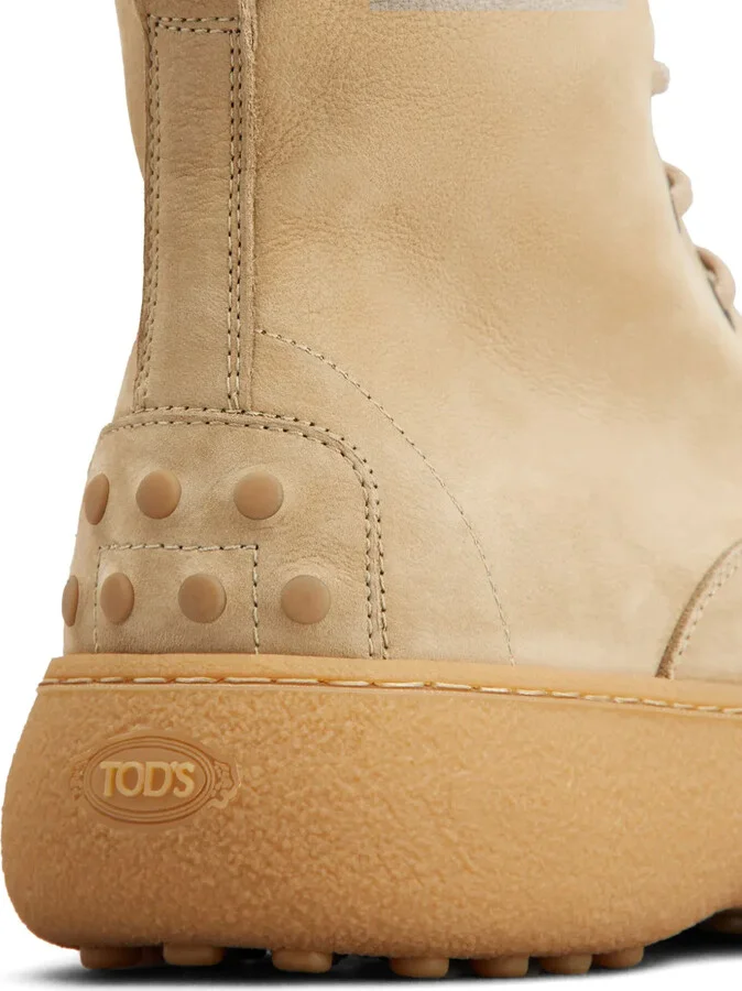 Lace-Up Leather Combat Boots - Image 5