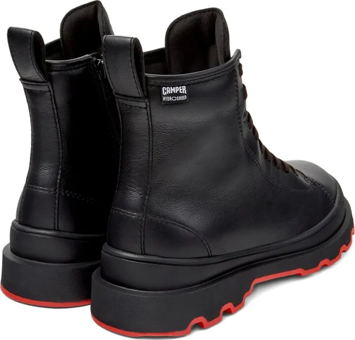 Lace-Up Leather Combat Boots - Image 3