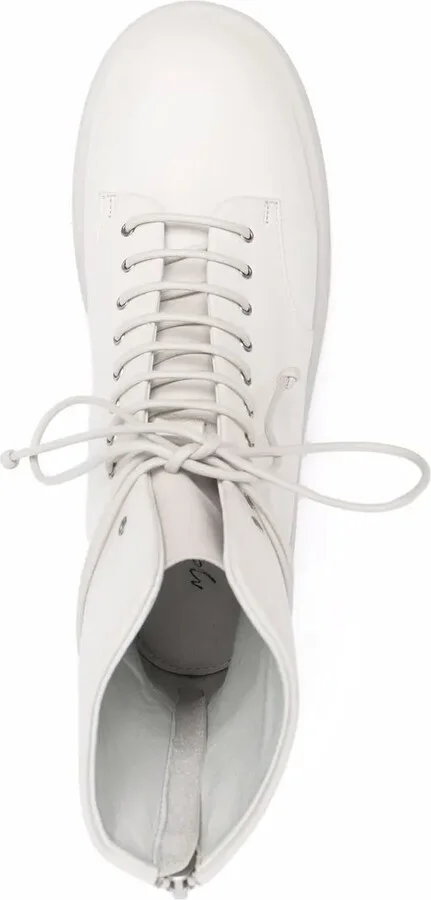 Lace-Up Leather Combat Boots - Image 4